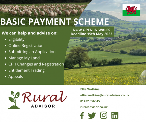 Basic Payment Scheme Open (Wales Only) Rural Advisor